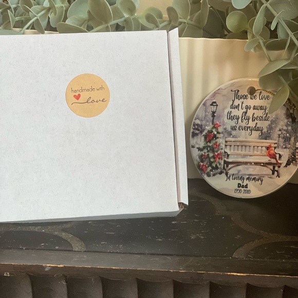 In Loving Memory Ceramic Ornament - Picture 3 of 3